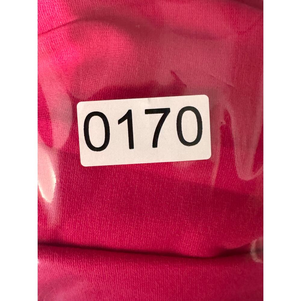 Lauren Ralph Lauren A-Line Dress Womens 6 Hot Pink Stretch Pleated Wide Strap - Picture 13 of 13